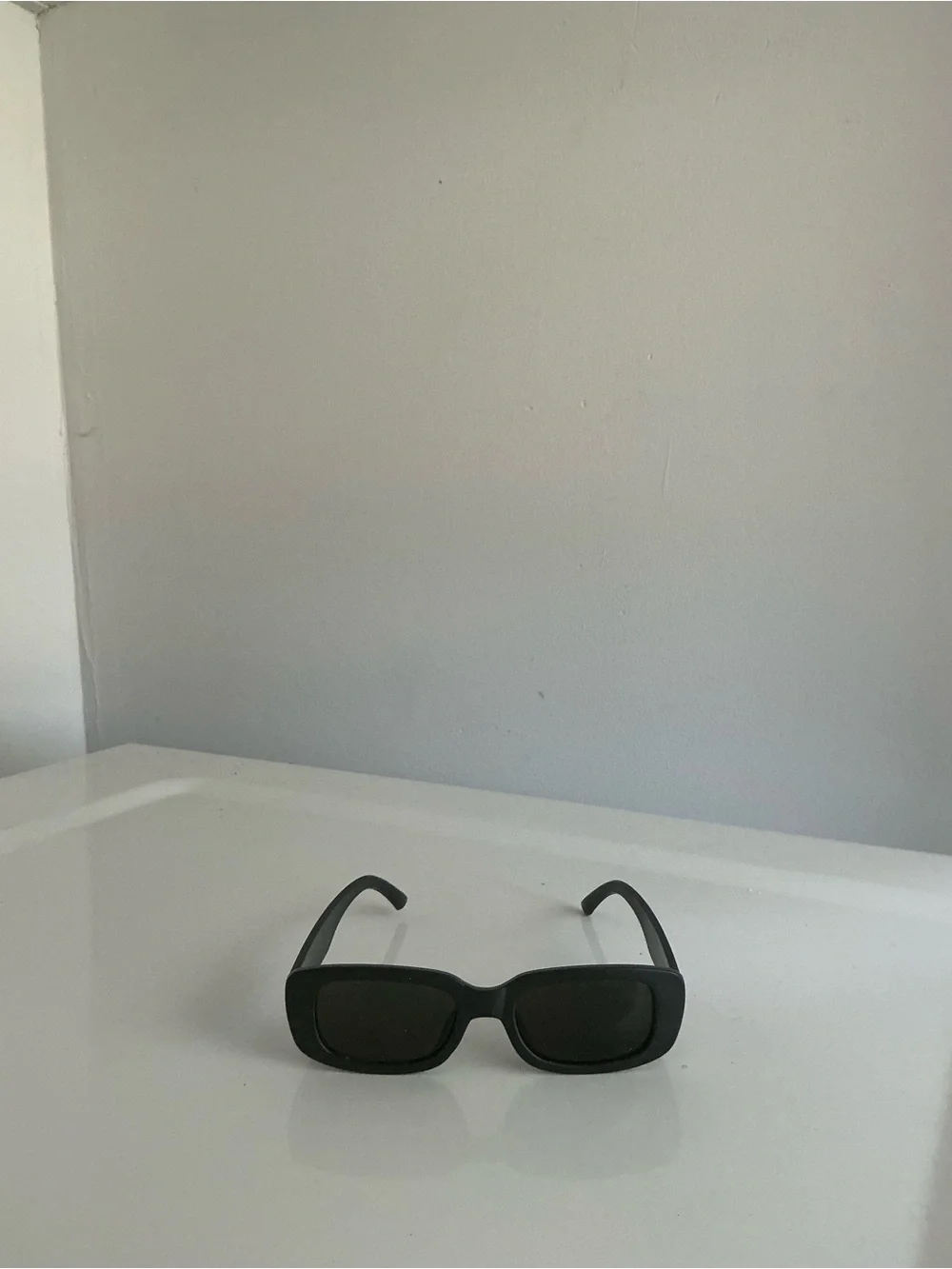 Classic Rectangular Black Women's Sunglasses